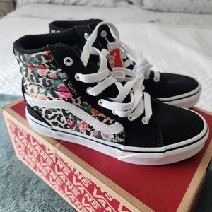 Vans girls cheetah/flower High top sneakers